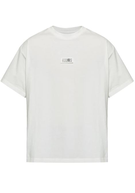 t-shirt con toppa uomo bianca MM6 MAISON MARGIELA | SH0GC0033 S24312101